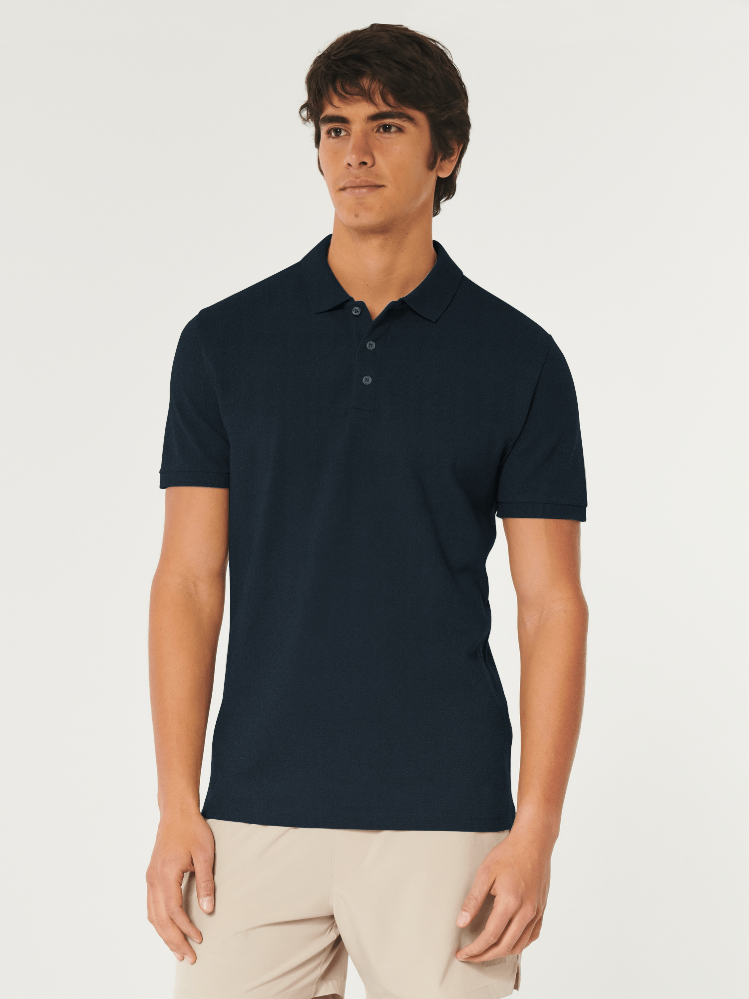 Mens navy polo shirt hot sale