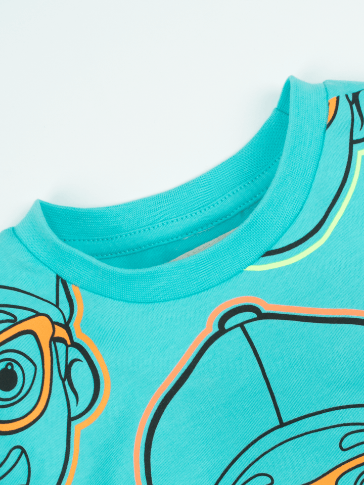 Stone Harbor BOY'S AQUA AOP T-SHIRT