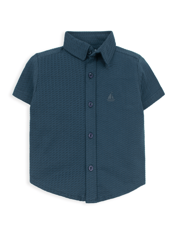 Stone Harbor Boy's Casual Shirt BOY'S NAVY SIGNATURE CASUAL SHIRT