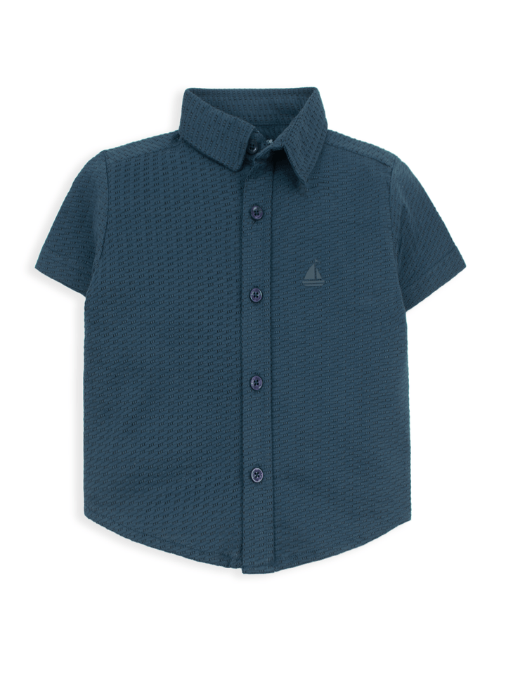 Stone Harbor Boy's Casual Shirt BOY'S NAVY SIGNATURE CASUAL SHIRT