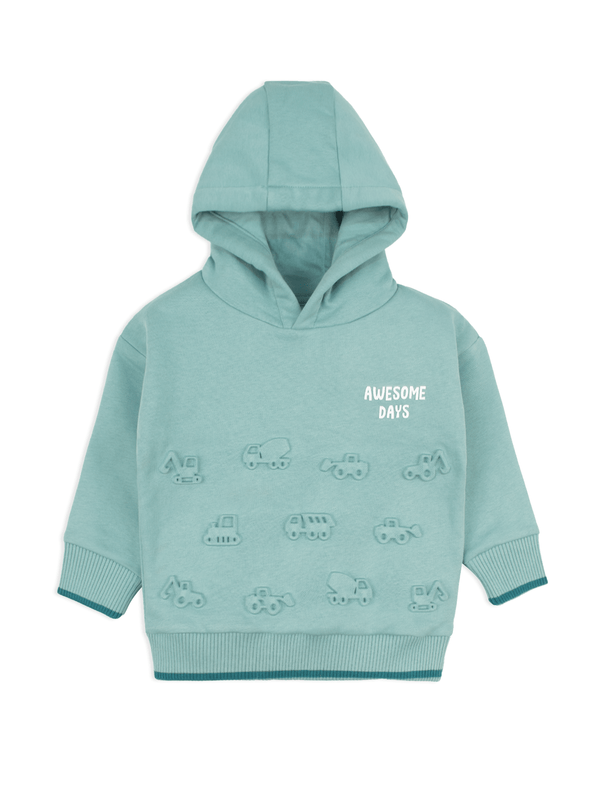 Stone Harbor Boy's Hoodies BOY'S AWESOME TEAL FLEECE HOODIE