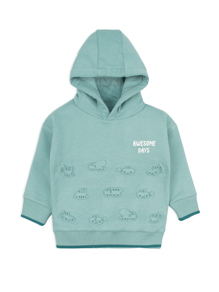 Stone Harbor Boy's Hoodies BOY'S AWESOME TEAL FLEECE HOODIE
