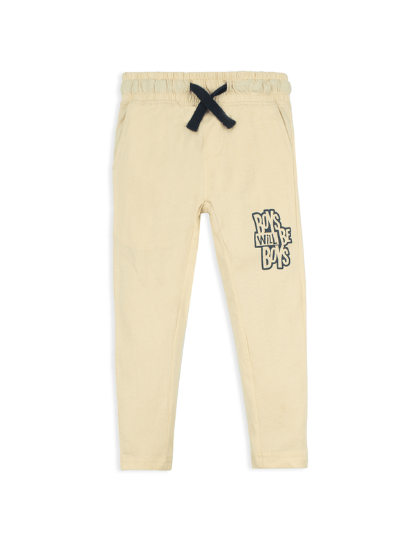Stone Harbor Boy's Jogger BOY'S BEIGE GRAPHIC JOGGER