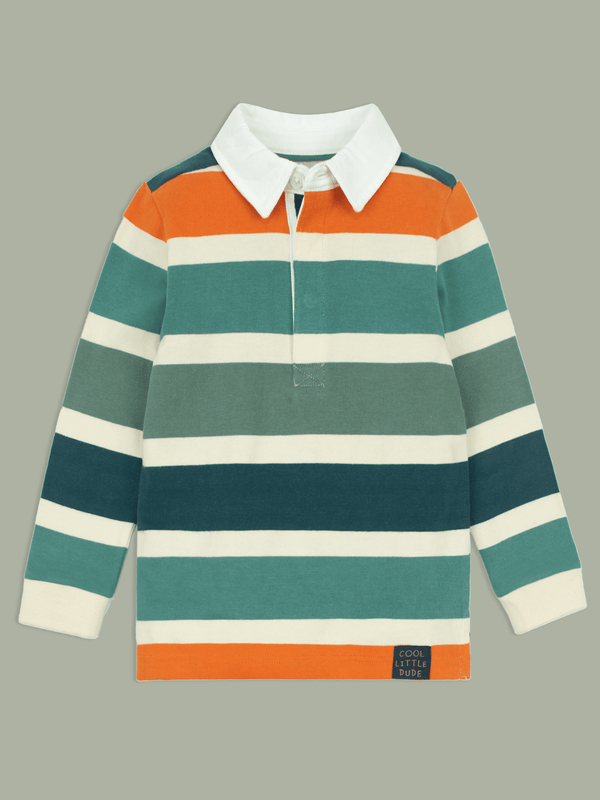 Stone Harbor BOY'S POLO BOY'S COOL DUDE STRIPER RUGBY