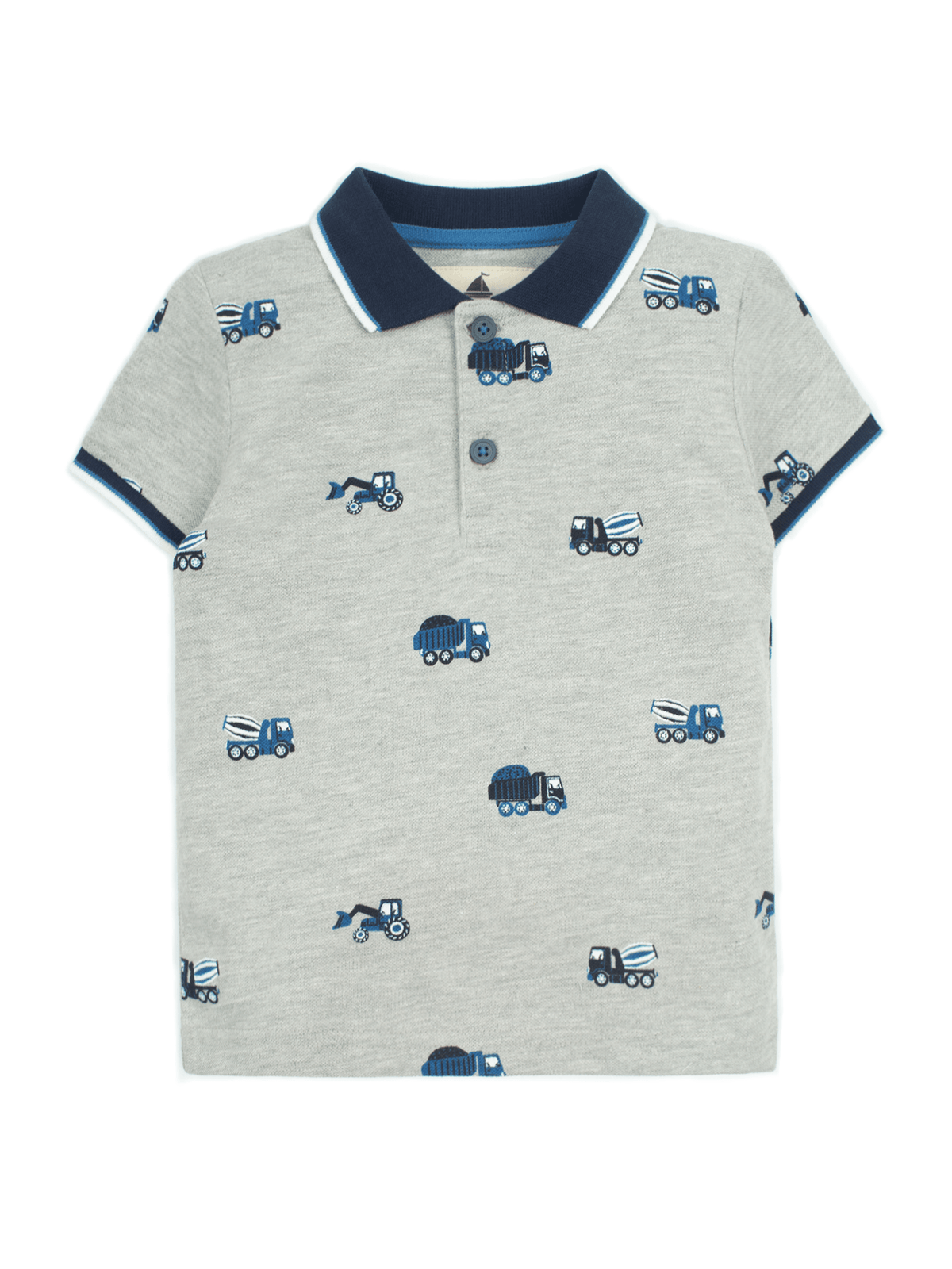 Stone Harbor BOY&#39;S POLO BOY&#39;S GREY TIPPING POLO SHIRT