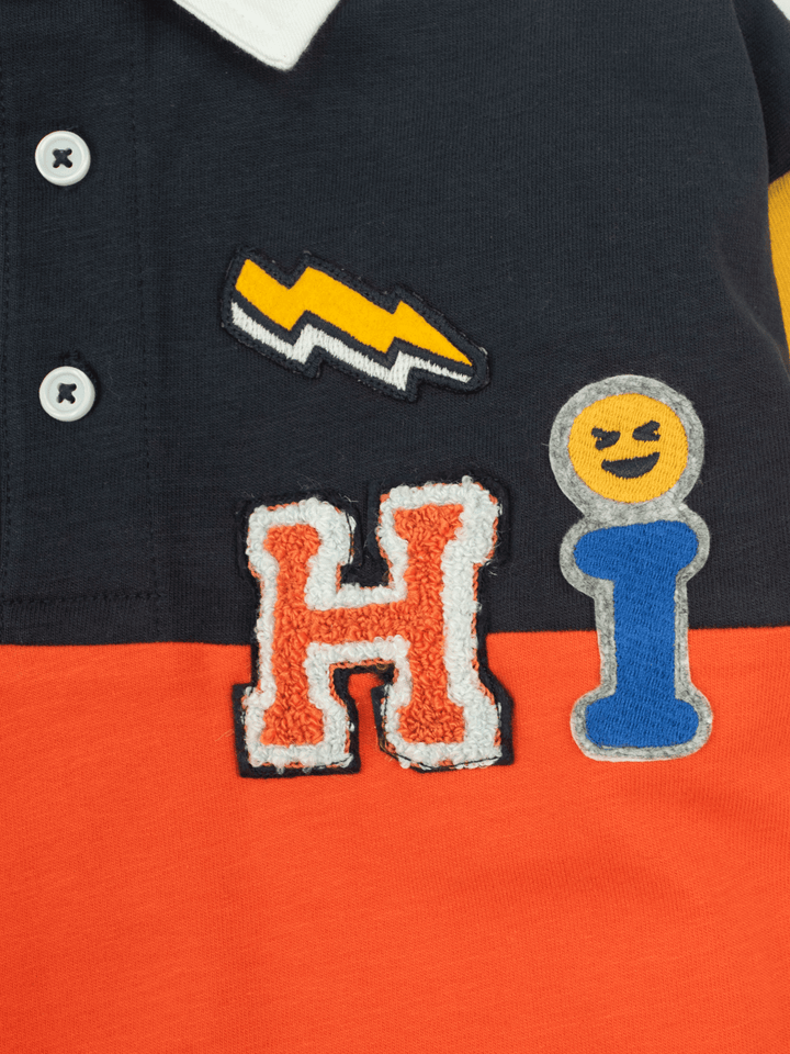 Stone Harbor Boy's Polo Shirt BOY'S EXCLUSIVE COLOR BLOCK RUGBY