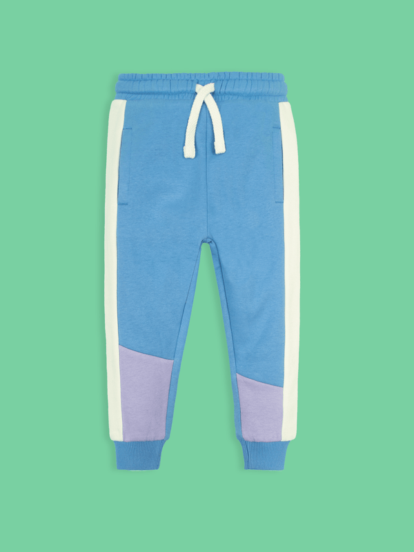 Stone Harbor Boy's Sweat Pants BOY'S BLUE PANELED FLEECE JOGGER