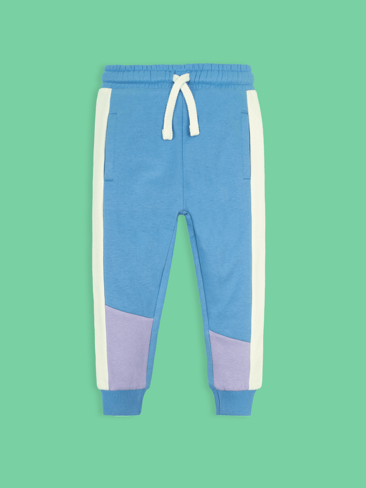 Stone Harbor Boy's Sweat Pants BOY'S BLUE PANELED FLEECE JOGGER