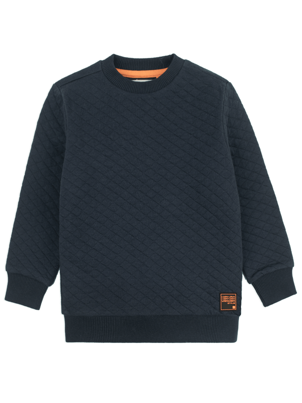 Stone Harbor Boy's Sweatshirt BOY'S NAVY QUILT SWEATSHIRT