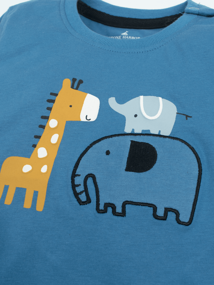 Stone Harbor Boy's Tee Shirt MINI BOY'S SLATE BLUE T-SHIRT