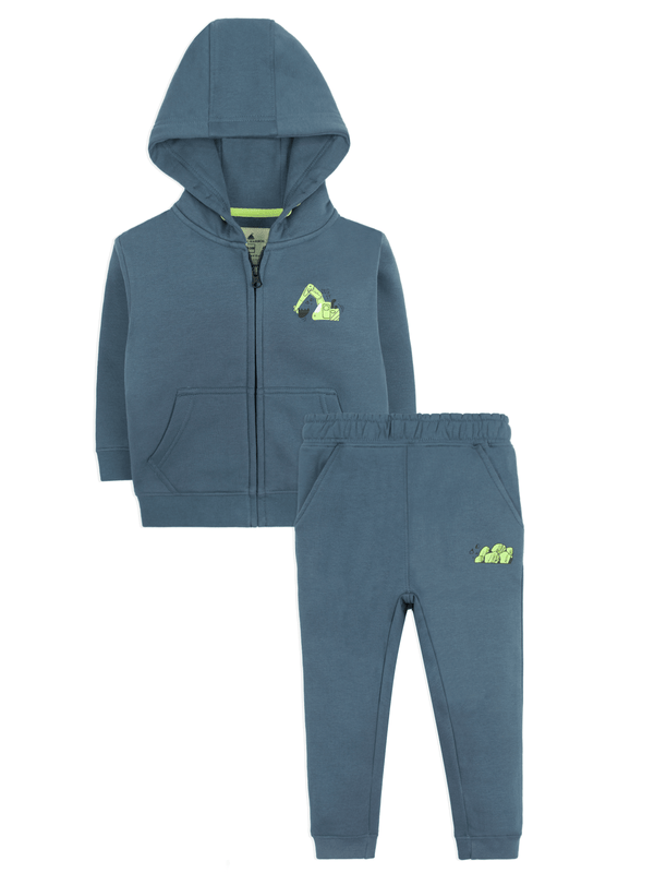 Stone Harbor Boy's Track Suit MINI BOY'S FLEECE SLATE BLUE SUIT
