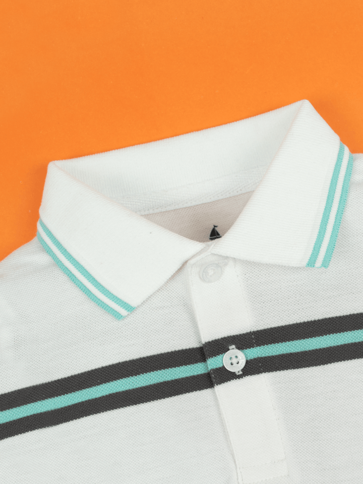Stone Harbor BOY'S TWIN TIPPED STRIPER POLO SHIRT