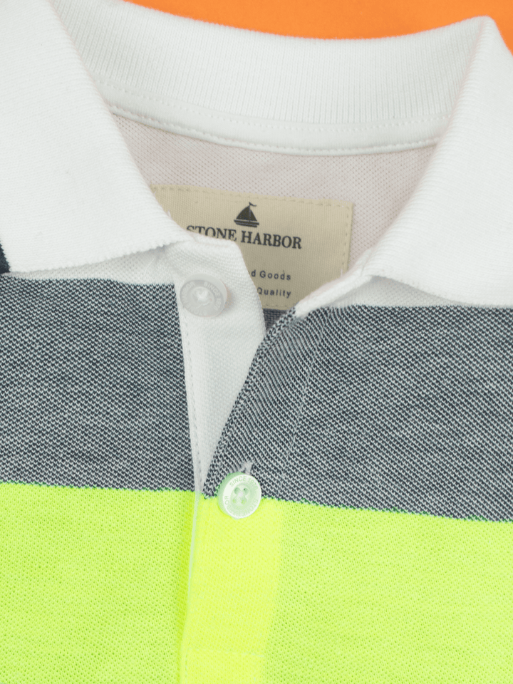 Stone Harbor BOY'S YARN DYED BLOCKS POLO