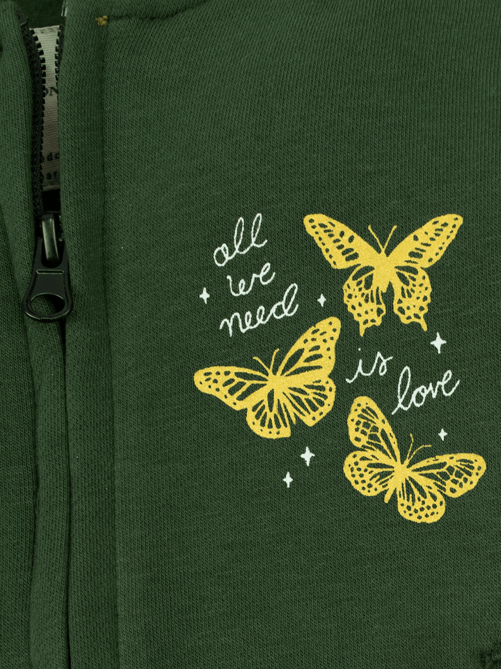 Stone Harbor Girl's Jacket GIRL'S D.GREEN FLEECE JACKET