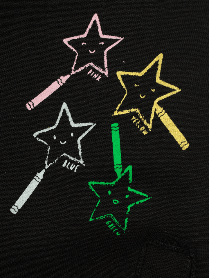 Stone Harbor Girl's Jacket GIRL'S LITTLE STARS BLACK JACKET