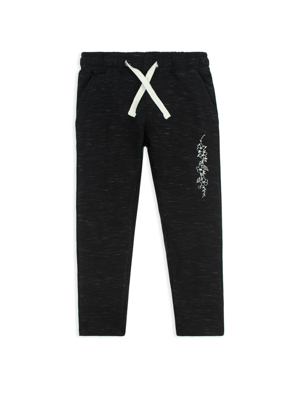 Stone Harbor Girl's Jogger GIRL'S BLACK MELANGE JOGGER