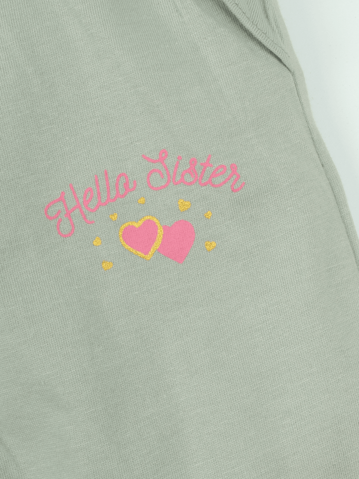 Stone Harbor Girl's Jogger GIRL'S GREY RUFFLED JOGGER