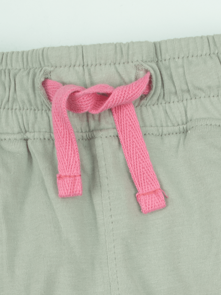 Stone Harbor Girl's Jogger GIRL'S GREY RUFFLED JOGGER