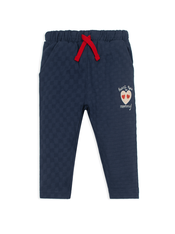 Stone Harbor Girl's Jogger MINI GIRL'S NAVY TEXTURED JOGGER