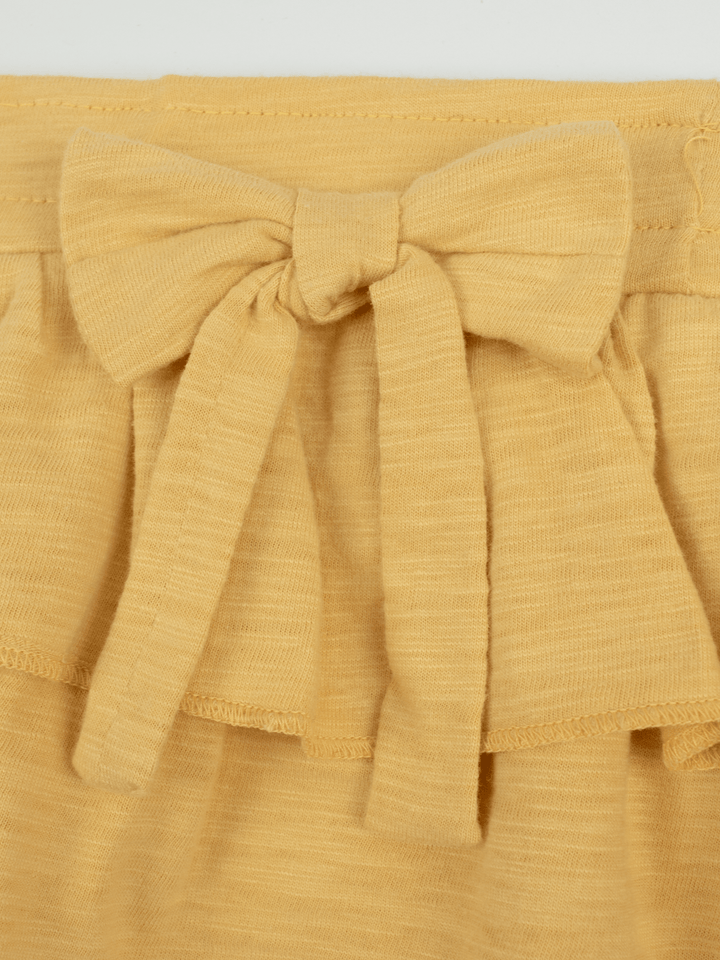 Stone Harbor GIRL'S MUSTARD RUFFLE SKIRT