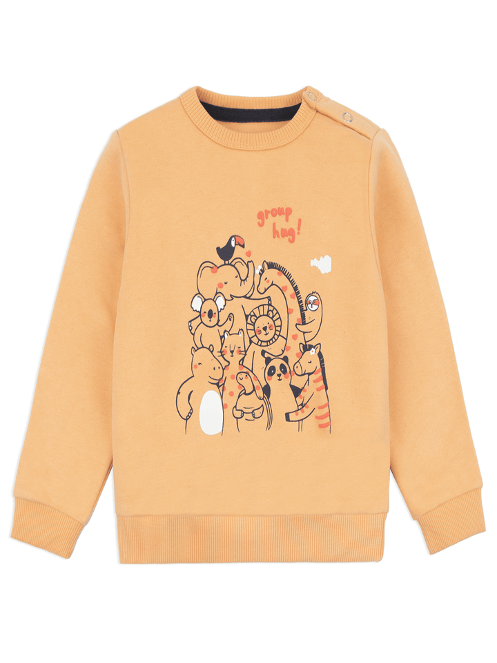 Stone Harbor Girl's Sweatshirt MINI GIRL'S GROUP HUG FLEECE SWEATSHIRT