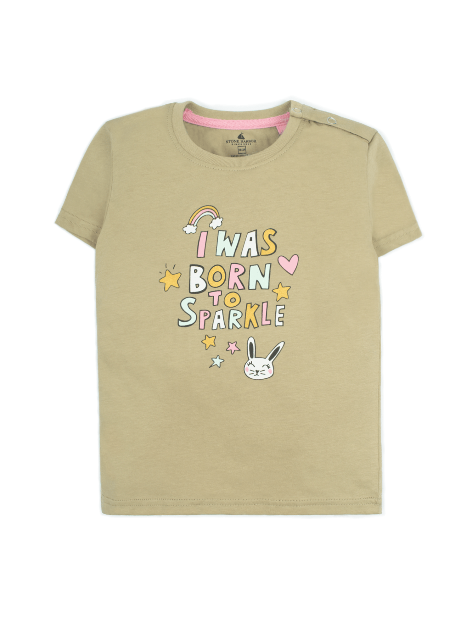 Stone Harbor Girl`s T-Shirt MINI GIRL'S BORN TO SPARKLE T-SHIRT