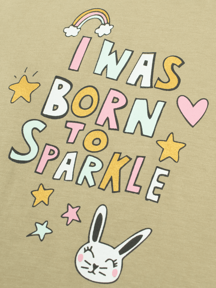 Stone Harbor Girl`s T-Shirt MINI GIRL'S BORN TO SPARKLE T-SHIRT