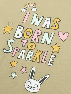 Stone Harbor Girl`s T-Shirt MINI GIRL'S BORN TO SPARKLE T-SHIRT