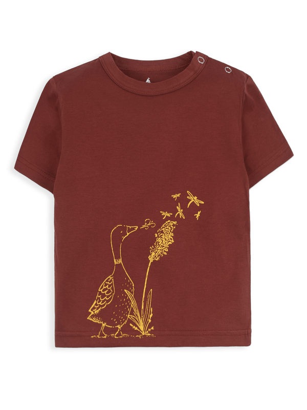 Stone Harbor Girl's T-Shirt MINI GIRL'S MAROON GRAPHIC T-SHIRT