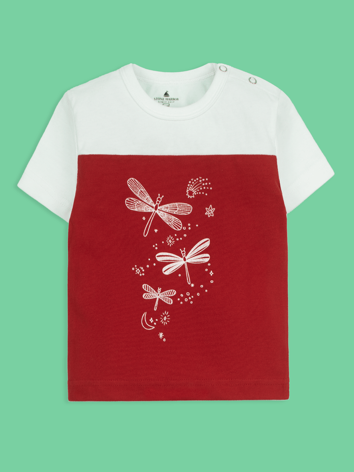 Stone Harbor Girl's T-Shirt MINI GIRL'S RED GRAPHIC T-SHIRT