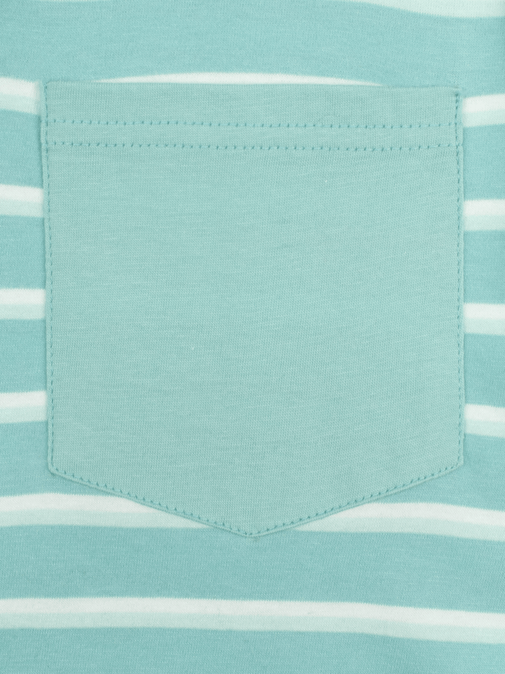 Stone Harbor MEN'S AQUA STRIPER T-SHIRT