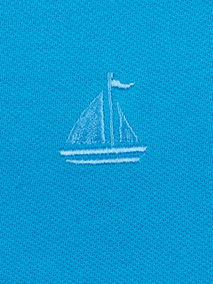 Stone Harbor MEN'S BLUE LOGO POLO SHIRT