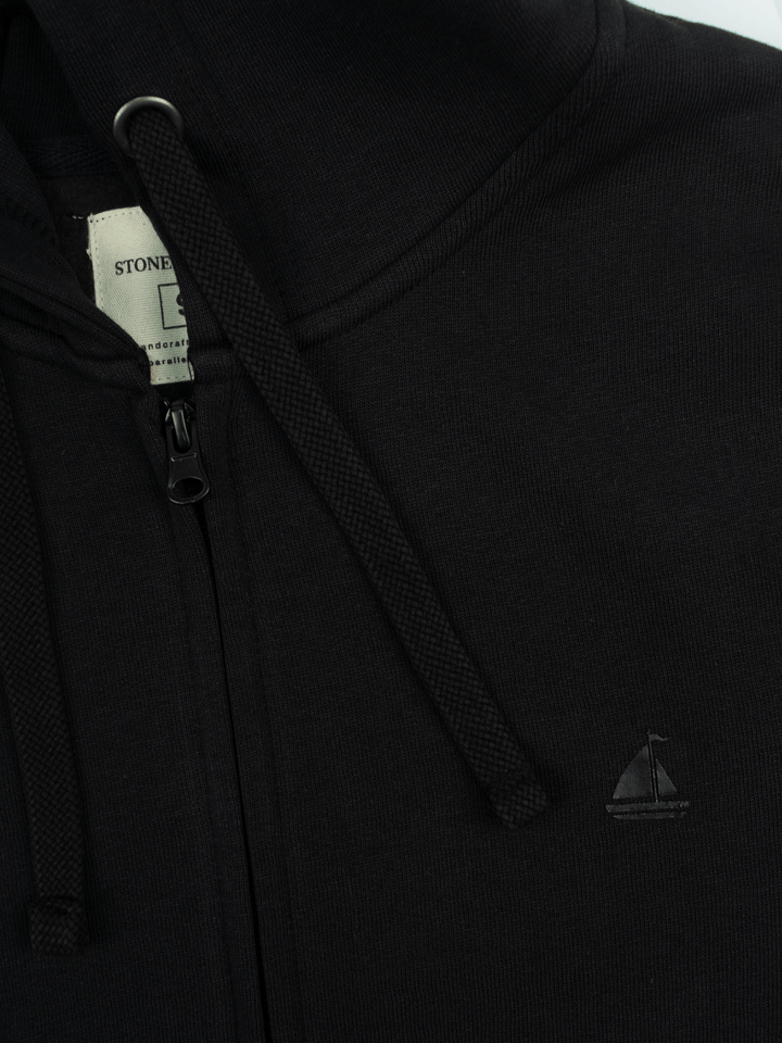 Stone Harbor MEN'S BOLD BLACK FLEECE HOODIE