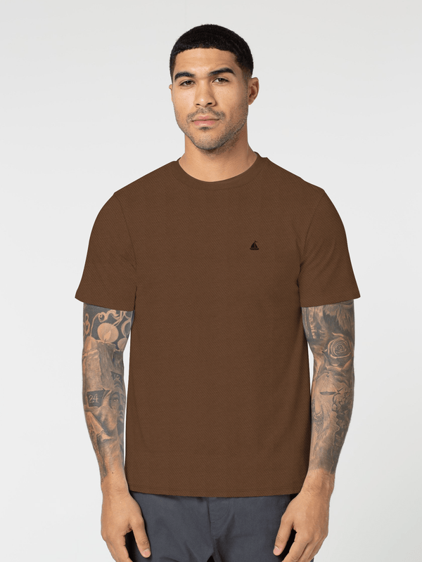 Stone Harbor MEN'S BROWN SIGNATURE T-SHIRT