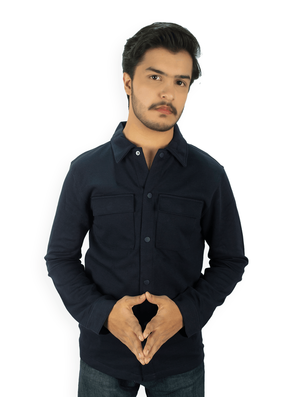 Stone Harbor Men's Casual Shirt MEN'S PREMIUM NAVY CASUAL SHIRT