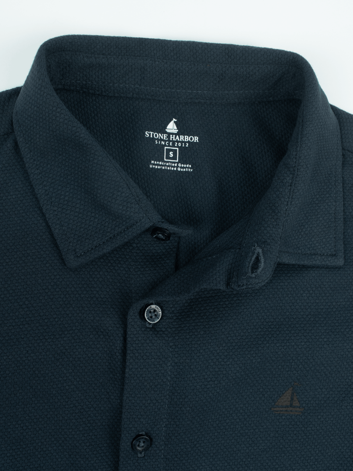 Stone Harbor MEN'S ELITE NAVY CASUAL SHIRT