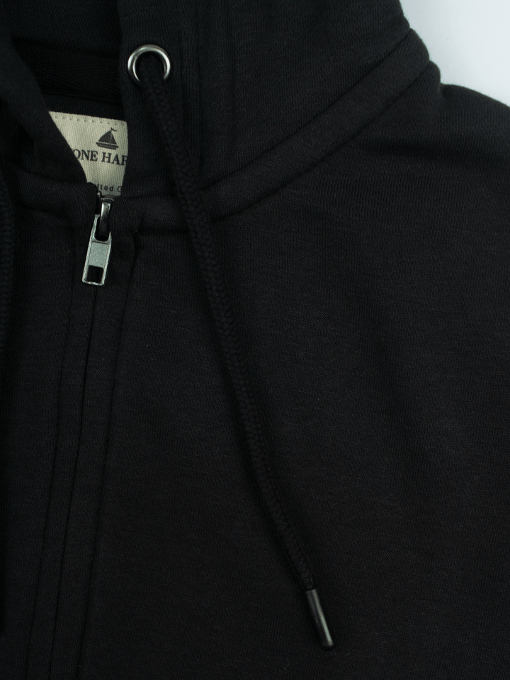 Stone Harbor MEN'S FLEECE BLACK HOODIE