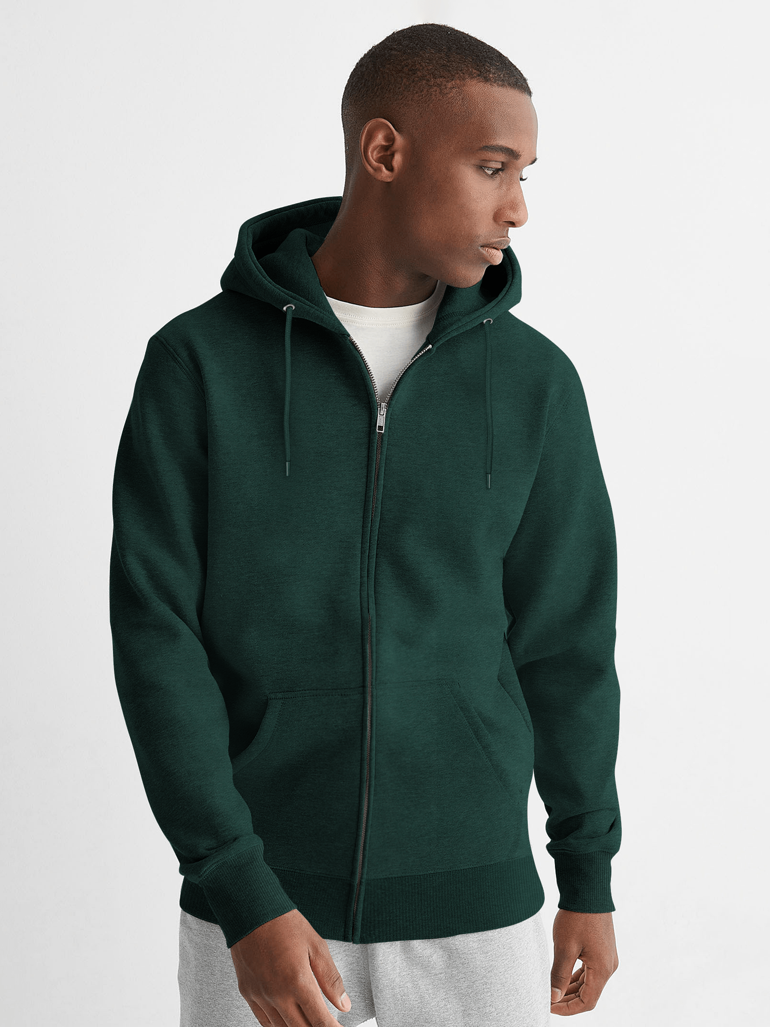 MEN'S GORGEOUS GREEN FLEECE HOODIE 