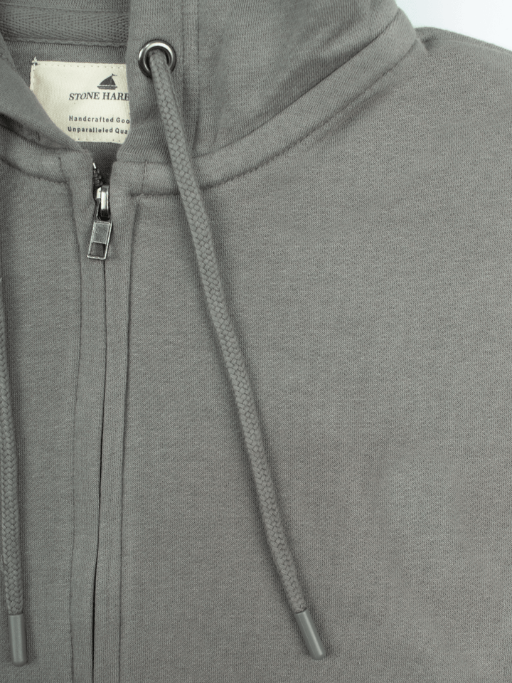 Stone Harbor MEN'S GREY FLEECE ZIP-UP HOODIE
