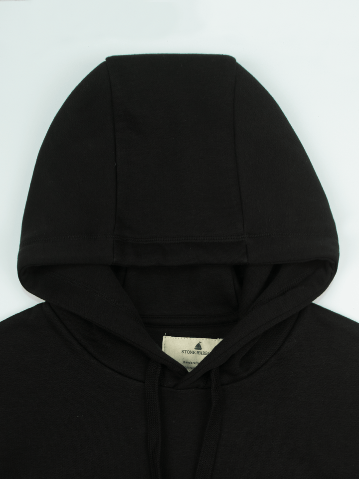 Stone Harbor Men's Hoodies MEN'S BLACK FLEECE PULL OVER HOODIE
