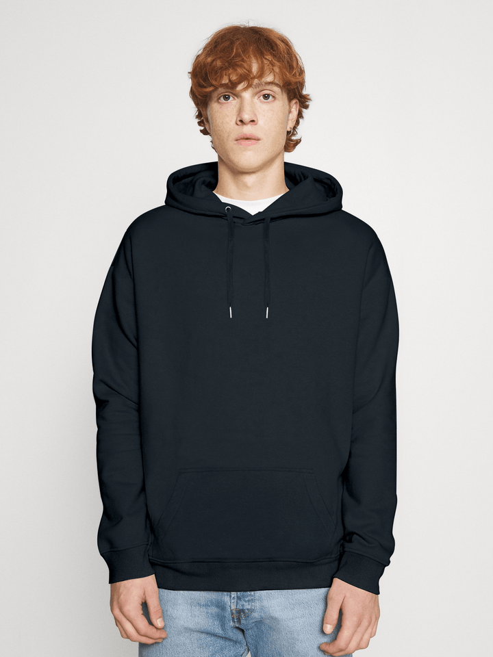 MEN S FLEECE NAVY PULLOVER HOODIE