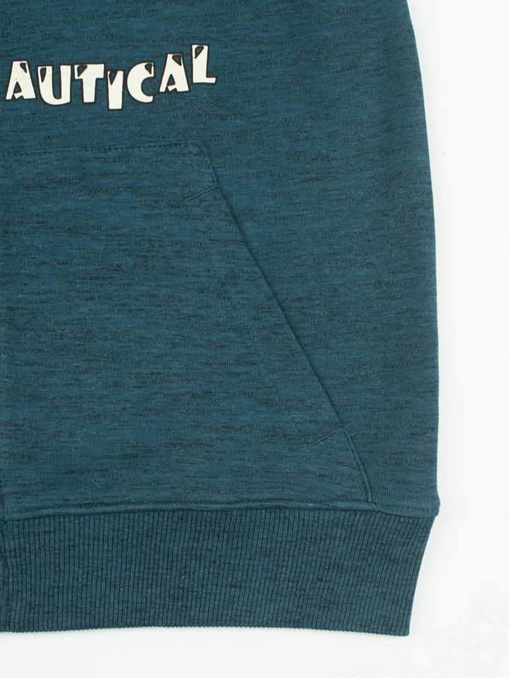 Stone Harbor Men's Hoodies MEN'S TEXTURED AQUA ZIP THROUGH HOODIE