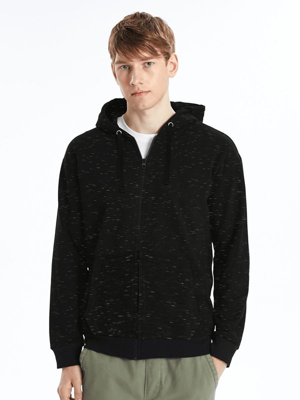Stone Harbor Men's Hoodies MEN'S TEXTURED BLACK HOODIE