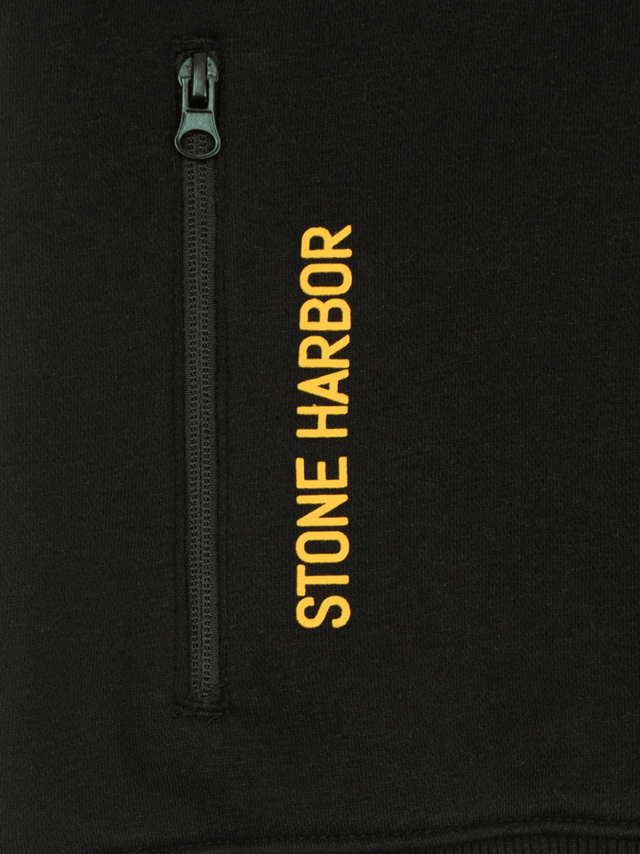 Stone Harbor Men's Jacket MEN'S JET BLACK FLEECE JACKET