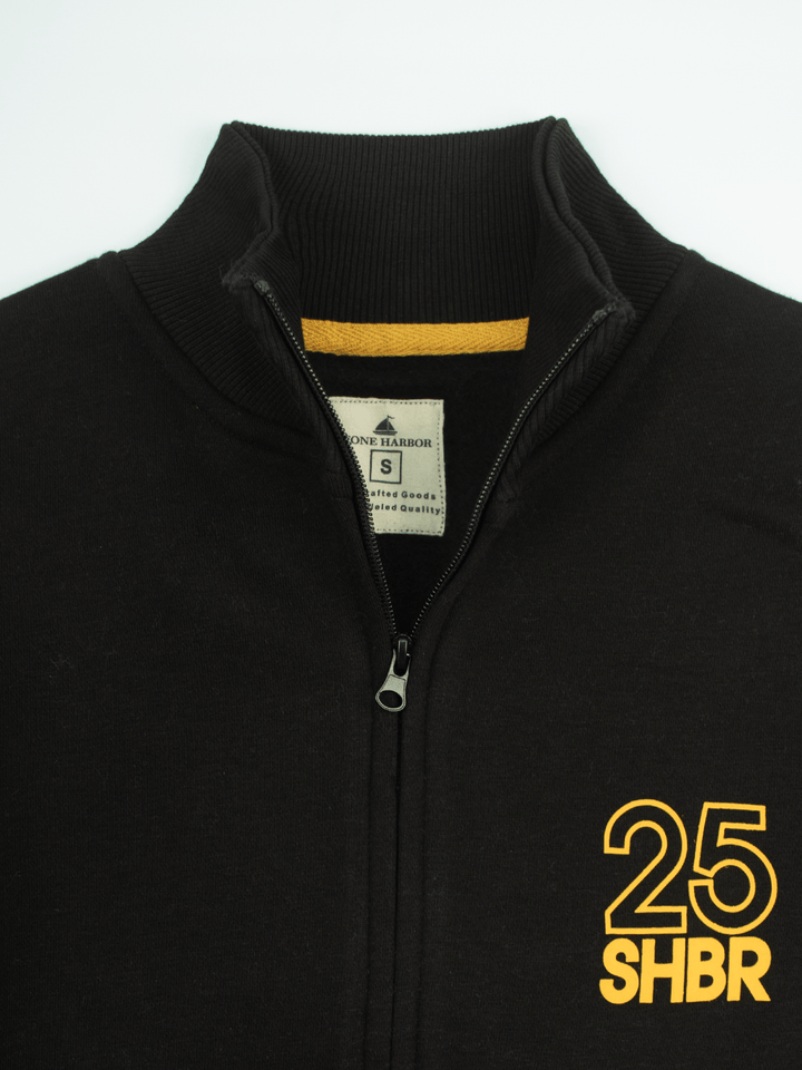 Stone Harbor Men's Jacket MEN'S JET BLACK FLEECE JACKET