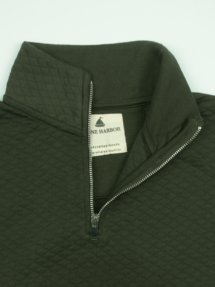 Stone Harbor Men's Jacket MEN'S QUILTED QUARTER ZIP JACKET