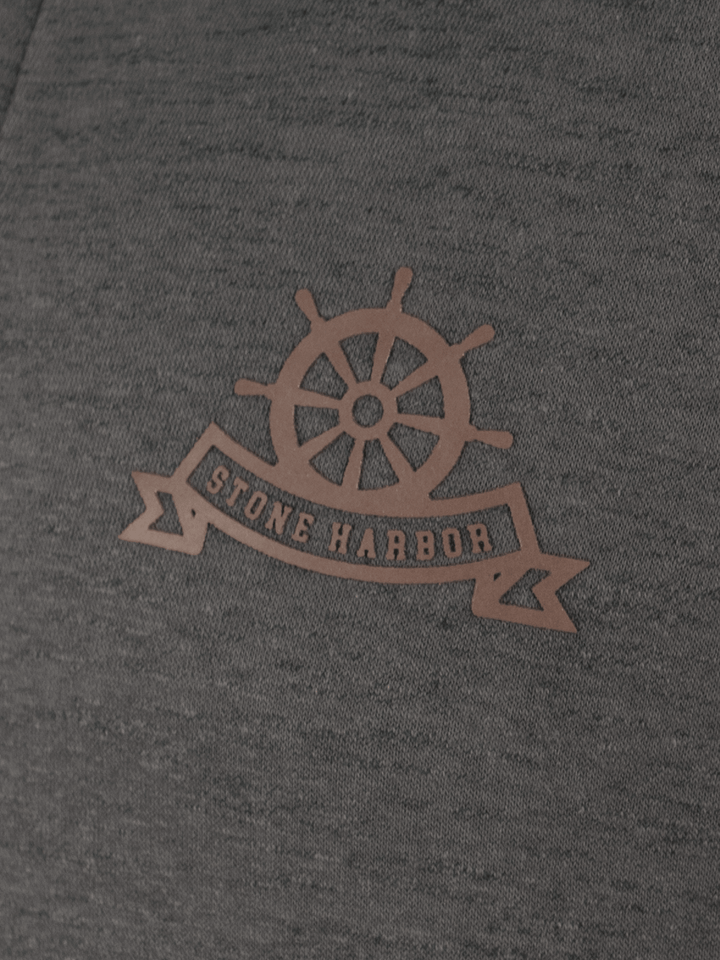 Stone Harbor Men's Jacket MEN'S TEXTURED CHARCOAL FLEECE JACKET