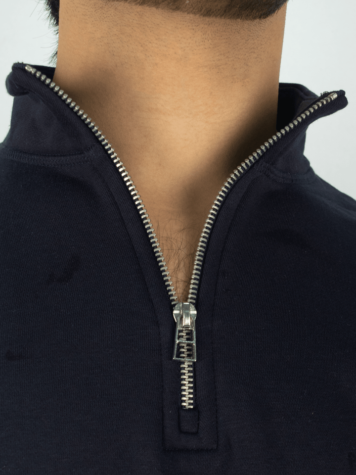 Stone Harbor Men's Jackets MEN'S NAVY FLEECE QUARTER ZIP JACKET
