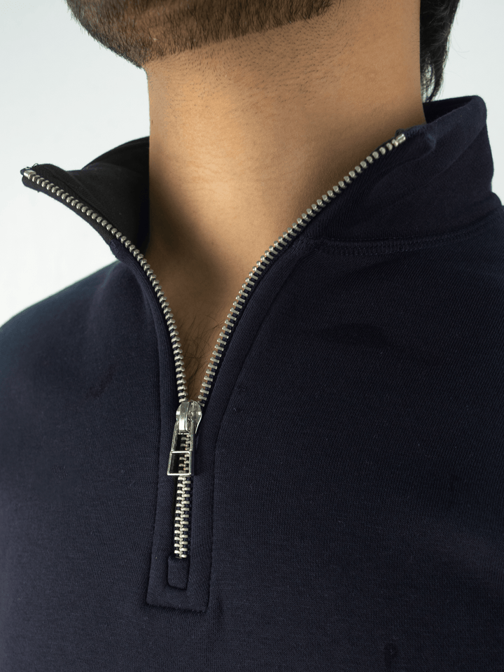 Stone Harbor Men's Jackets MEN'S NAVY FLEECE QUARTER ZIP JACKET