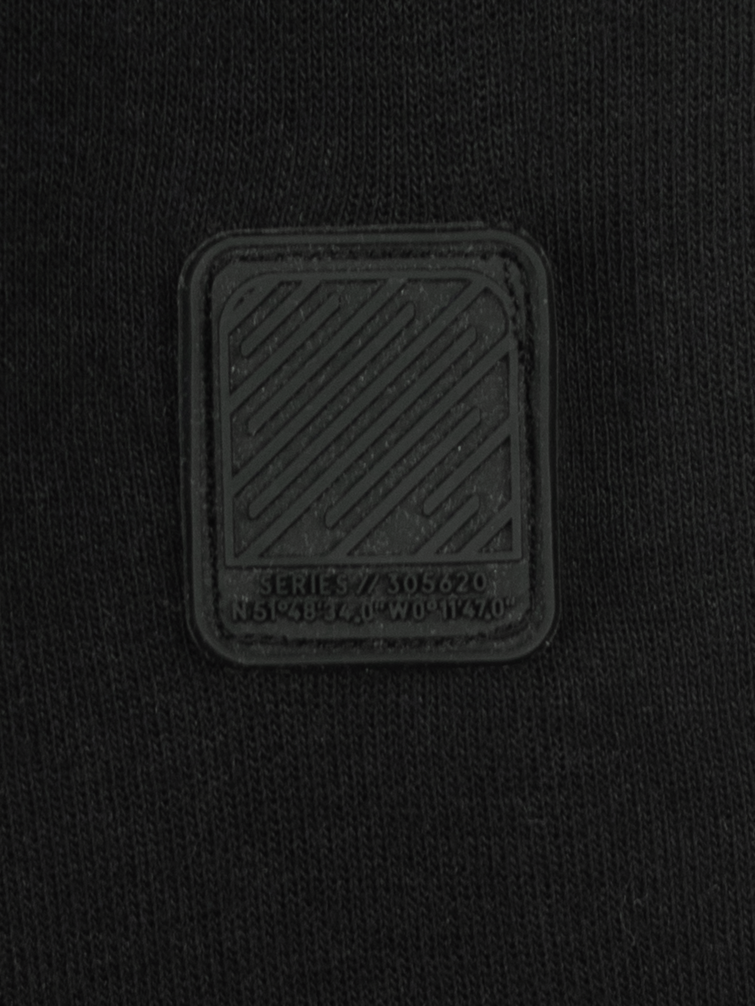 Stone Harbor MEN'S JET BLACK ZIP-UP HOODIE